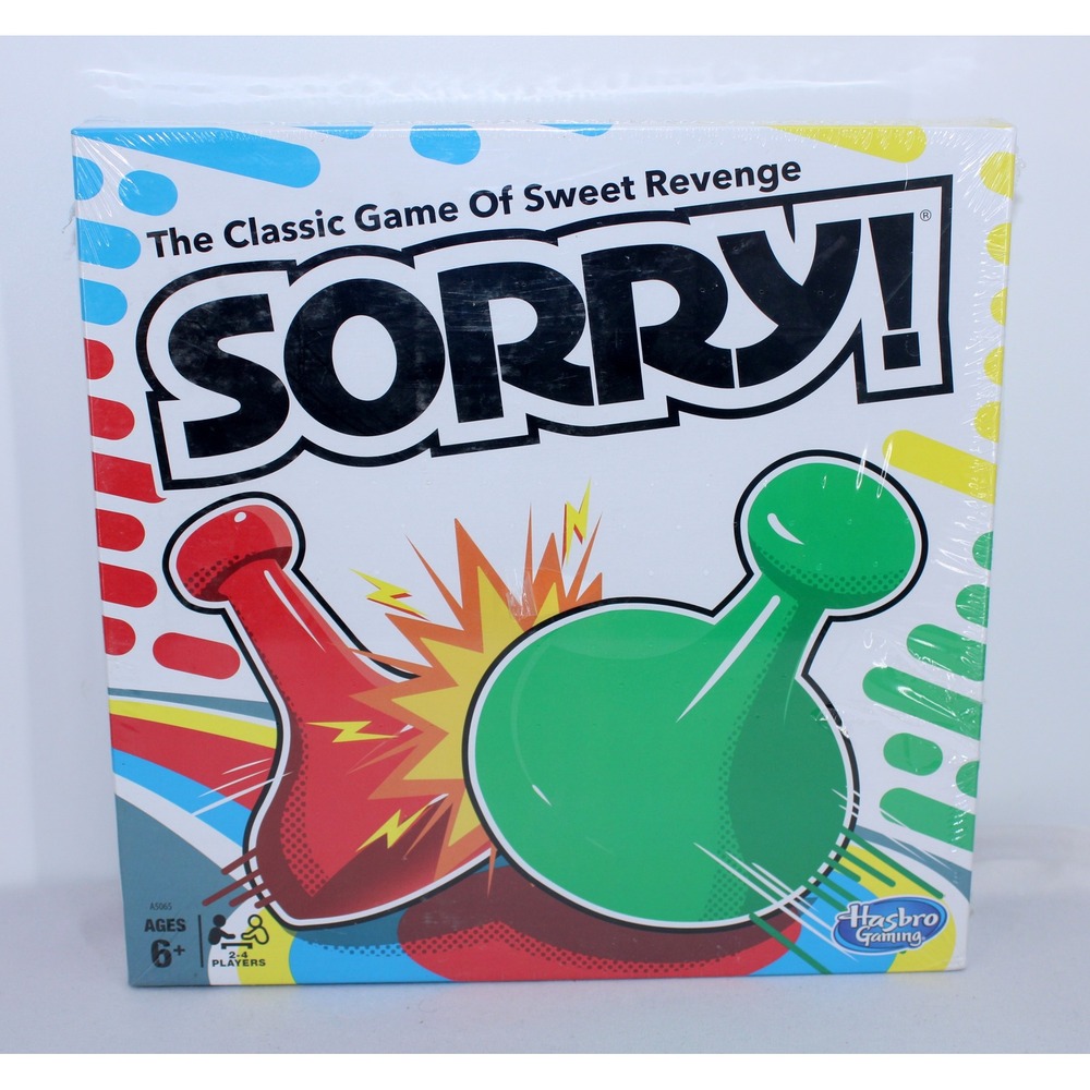 Hasbro Gaming Sorry! The Classic Game Of Sweet Revenge Board Game New Sealed